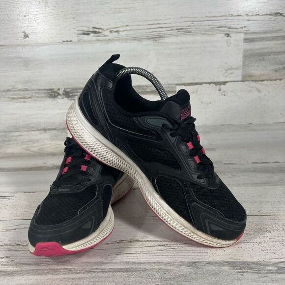 Skechers Women's‎ GOrun Consistent SN128075 Running Sneakers Black Pink Size 9.5 - Picture 6 of 9